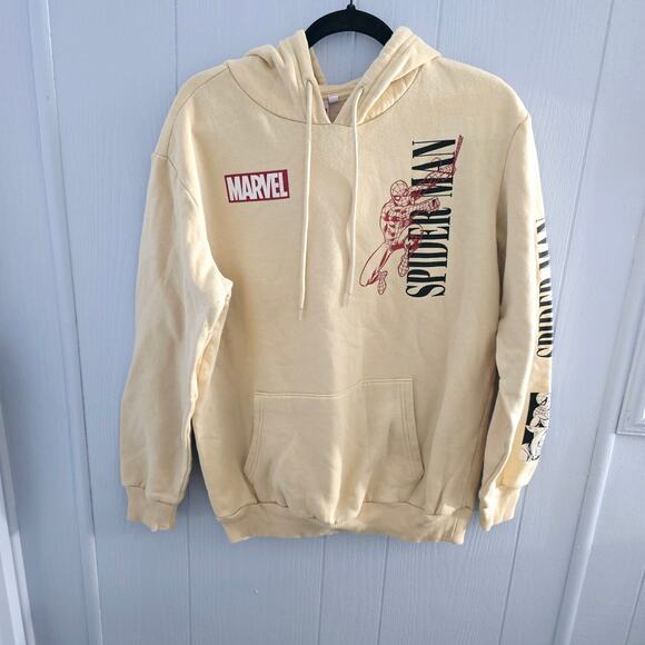 Marvel Tops - Marvel Spider-Man Hoodie Size Small – Retro Comic Graphic, Superhero Streetwear